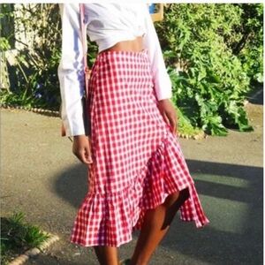 Gingham Skirt /Zara /size M
